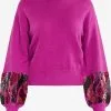 Faina Fijngebreide Truien Trui Dames Fuchsia -Outlet Faina Winkel 5d589f0ecb97a584e01fecbfd9771877 1