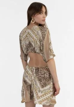 Faina Mini Jurken Jurk Dames Karamel / Mokka / Lichtbruin -Outlet Faina Winkel 5fa98220ca2a844a6aaeb0a18f638aa0