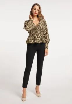 Faina Blouseshirts Blouse Dames Donkergroen -Outlet Faina Winkel 621a6de5d19511e655478642fcdb44d8