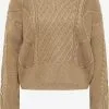 Faina Fijngebreide Truien Trui Dames Chamois -Outlet Faina Winkel 67169643e21b2c0ca3aa933da7459211