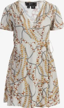 Faina Mini Jurken Jurk Dames Parelwit