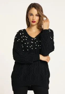 Faina Zitha - Trui - Schwarz