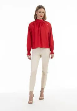 Faina Overhemden Blouse Dames Rood -Outlet Faina Winkel 6a49944d7d5dd1228846896c8cd575bb