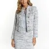 Faina Bouclé - Blazer - Blau Mehrfarbig -Outlet Faina Winkel 6c134383c42f47feaf2801ae13672274