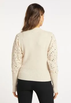 Faina Fijngebreide Truien Trui Dames Crème -Outlet Faina Winkel 6d9d98c8304253aeb2305b00a8b834cb