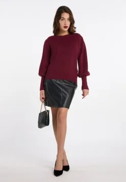 Faina Fijngebreide Truien Trui Tylin Dames Wijnrood -Outlet Faina Winkel 70e2fffc072f820b15cdb099206c96c6