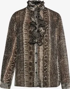 Faina Overhemden Blouse Dames Bruin