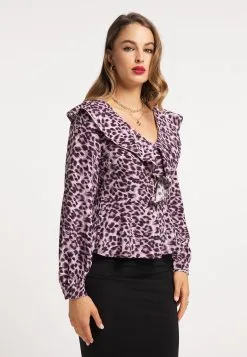 Faina Blouseshirts Blouse Dames Lila / Bessen -Outlet Faina Winkel 7422011da4637b7c2f499d7b41b708f3