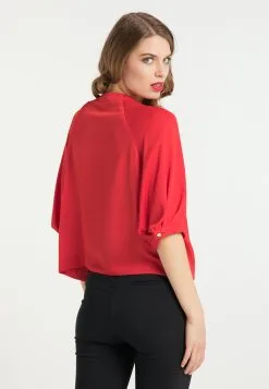 Faina Blouses Met Korte Mouw Blouse Dames Grenadine -Outlet Faina Winkel 758cf9d8aa1c903c1b73551930a173ca
