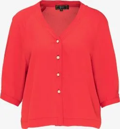 Faina Blouses Met Korte Mouw Blouse Dames Grenadine