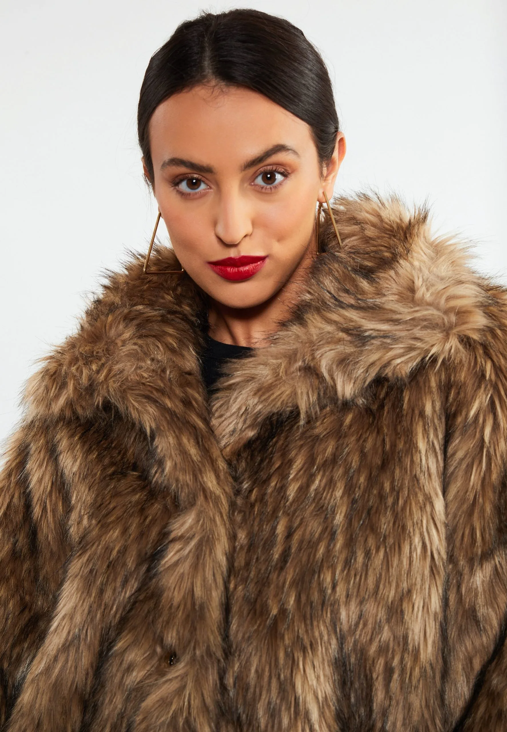 Faina Minya - Winterjas - Braun 5 Faina Minya - Winterjas - Braun - Afbeelding 4