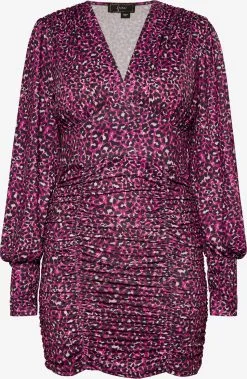 Faina Mini Jurken Jurk Dames Fuchsia