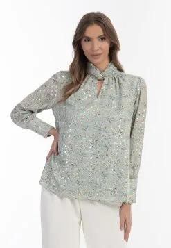 Faina Blouseshirts Blouse Dames Lichtgroen -Outlet Faina Winkel 7cf8d80529422cbbfa62dd3f6e576450