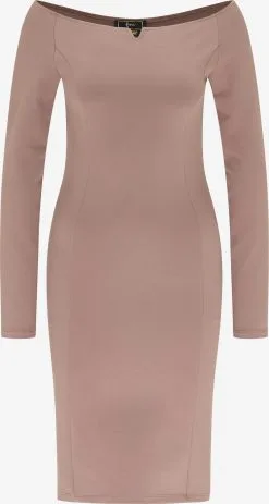 Faina Mini Jurken Jurk Dames Taupe