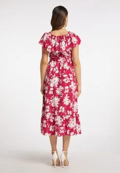 Faina Midi Jurken Jurk Dames Cranberry -Outlet Faina Winkel 7d4f7713761e72162a3cbe95edccefe3