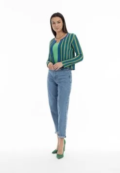 Faina Vest - Blau Mehrfarbig -Outlet Faina Winkel 7e852d01792c4e41b1d02f481cfc9a66