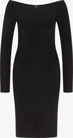 Faina Kokerjurken Kokerjurk Dames Zwart