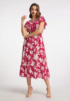 Faina Midi Jurken Jurk Dames Cranberry -Outlet Faina Winkel 7fa1b3b2a65c86e88dae62b55dea0a0b