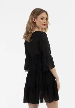 Faina Mini Jurken Jurk Dames Zwart -Outlet Faina Winkel 82afb38e8f688f61ca566885df5a22b3