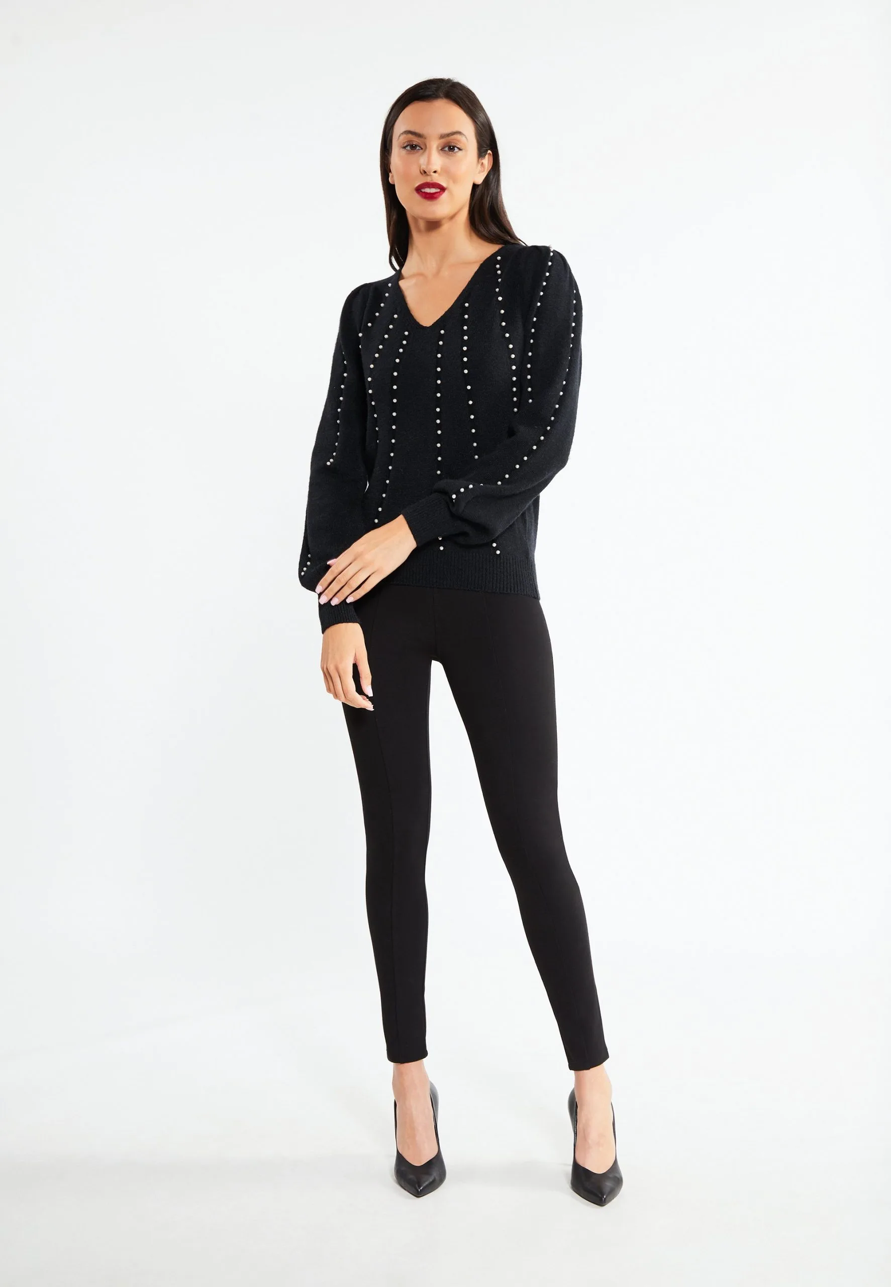 Faina Tuxe - Trui - Schwarz 4 Faina Tuxe - Trui - Schwarz - Afbeelding 2