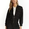 Faina Boucé Mit Strass-Steinen Nally - Vest - Schwarz -Outlet Faina Winkel 85d2cf65171846aabdc73197822784e8