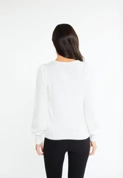 Faina Mit Perlen Tuxe - Trui - Weiss -Outlet Faina Winkel 8747a3702bf244a5a7d408217bb48c4a