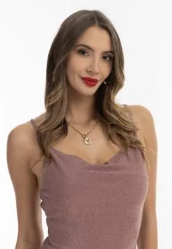 Faina Mini Jurken Jurk Dames Oudroze -Outlet Faina Winkel 89f36f1f990dac2c34dcae06c70509a7