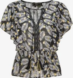 Faina Kanten Blouses Blouse Dames Zwart