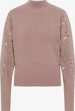 Faina Fijngebreide Truien Trui Dames Poederroze