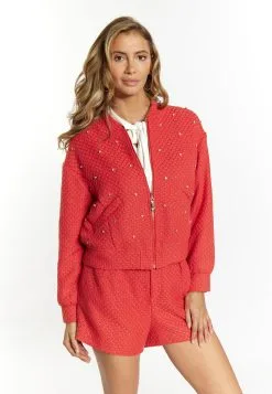 Faina Boucé Mit Strass-Steinen Nally - Vest - Rot