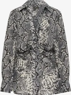 Faina Overhemden Blouse Dames Grijs / Donkergrijs