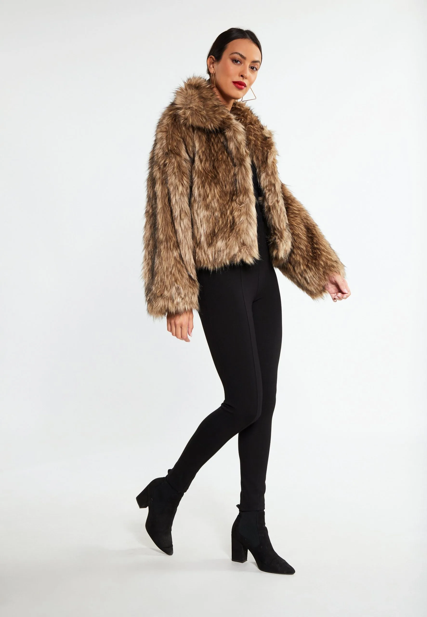 Faina Minya - Winterjas - Braun 3 Faina Minya - Winterjas - Braun - Afbeelding 2