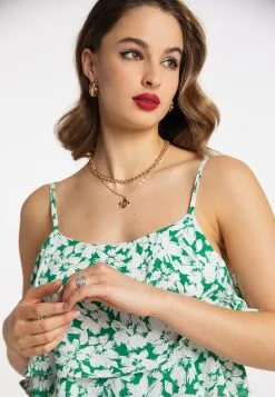 Faina Maxi Jurken Jurk Dames Groen -Outlet Faina Winkel 974fc98ba423cba7e5044440704bf31d