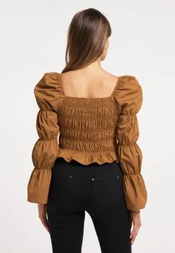 Faina Blouseshirts Blouse Dames Cognac -Outlet Faina Winkel 97aec429f71302e1207c058428dd54ef