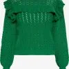 Faina Fijngebreide Truien Trui Dames Groen -Outlet Faina Winkel 99bc7959ebbacced1474909a95692fd7