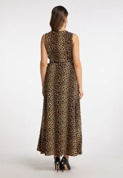 Faina Maxi Jurken Jurk Dames Bruin -Outlet Faina Winkel 9a59fa8b18a570b75be1e898dd36d786