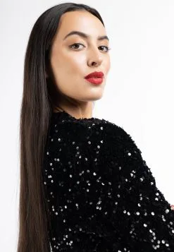 Faina Pailletten Dulcey - Blazer - Schwarz -Outlet Faina Winkel 9d98855817904d539b414814868f93bf