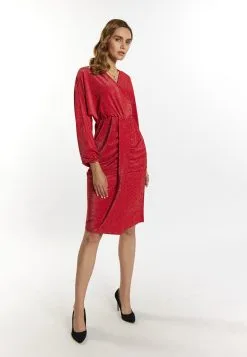 Faina Mini Jurken Jurk Dames Vuurrood -Outlet Faina Winkel 9e2900b6d3b4d0963d152a9b11a55992