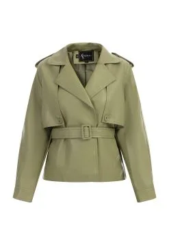 Faina Imitatieleren Jas - Hellgrün -Outlet Faina Winkel 9e9165d5ef954faeaa44c1b500db8af1