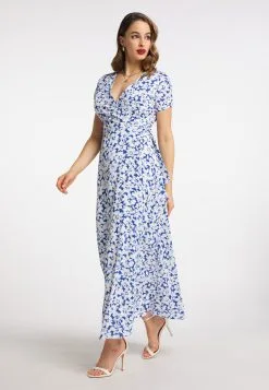 Faina Maxi Jurken Jurk Dames Lichtblauw -Outlet Faina Winkel 9f3bee27c02e15272890da06941d861f