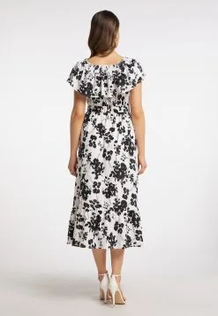 Faina Midi Jurken Jurk Dames Wit -Outlet Faina Winkel a502bc122ec2c8f42d102fca1e848236