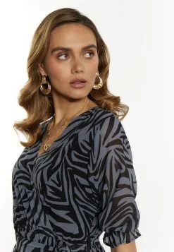 Faina Maxi Jurken Jurk Dames Blauw -Outlet Faina Winkel a6dec4ce25fc126148437fffba7b5e9d