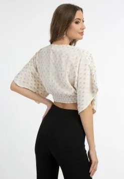 Faina Blouses Met Korte Mouw Blouse Minya Dames Wolwit -Outlet Faina Winkel ac6874a801d191f2c04f78424a69163f