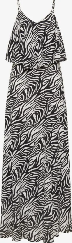 Faina Zomerjurken Zomerjurk Dames Zwart / Wit