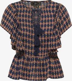 Faina Kanten Blouses Blouse Dames Marine
