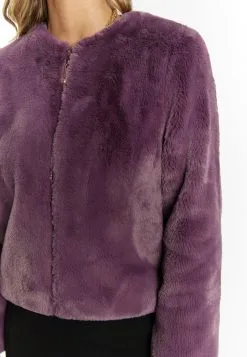 Faina Embell - Imitatieleren Jas - Violett -Outlet Faina Winkel c0467d7efc5b40ec924b8b7ff68649a9