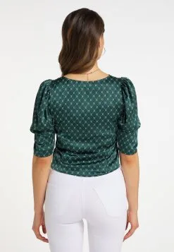 Faina Blouses Met Korte Mouw Blouse Dames Donkergroen -Outlet Faina Winkel c0edb89d1d28008742319837ccc92a3f