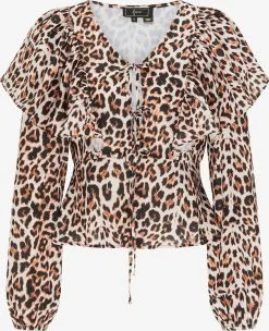 Faina Blouseshirts Blouse Dames Roestbruin