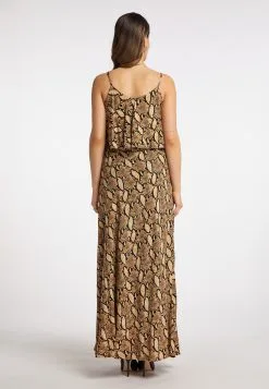 Faina Maxi Jurken Jurk Dames Beige / Sand -Outlet Faina Winkel c64e4b78f7b0bbb3e2719c0f76a4766a