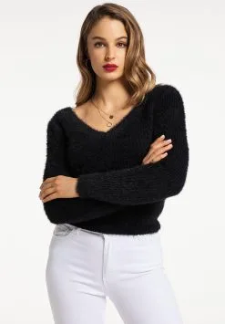 Faina Minya - Trui - Schwarz